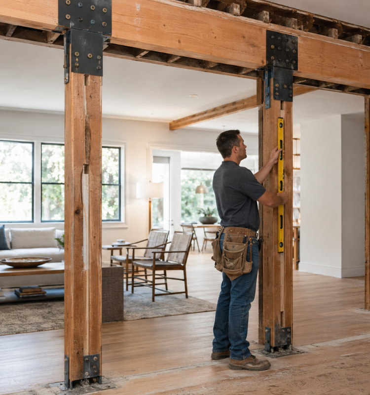 Reinforced beam-and-post craftsmanship details